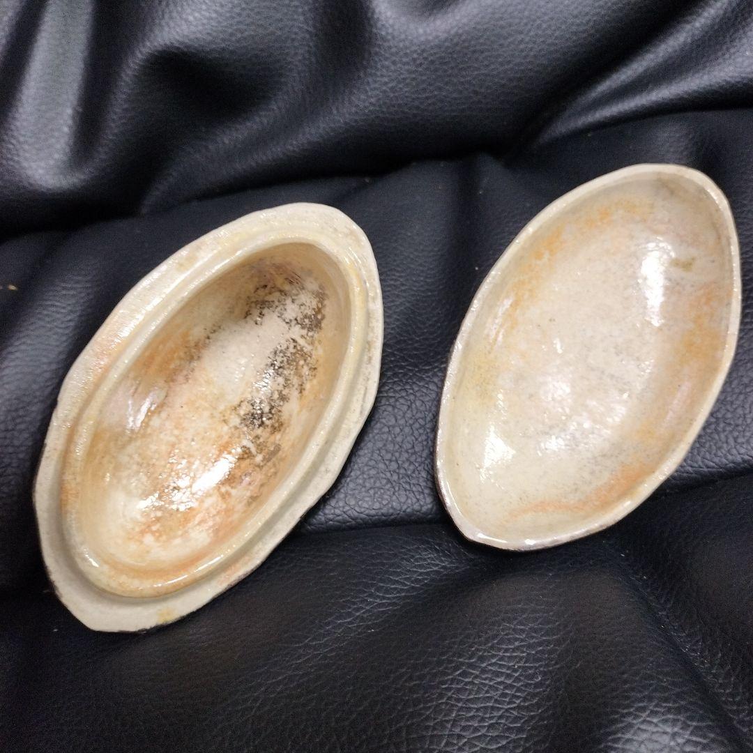 鶴 銘有 香合 茶道具 骨董 古美術