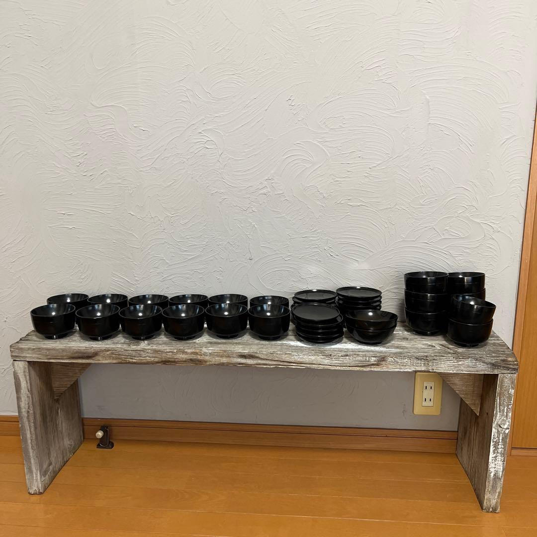 年代物漆椀　約40個　漆椀大量【メルカリ便】本日限定価格