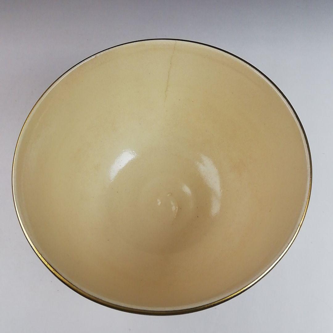 Ｔ８８７　数茶碗　九客『仁清写　色絵』『橋本紫雲 造』　共箱　茶道具