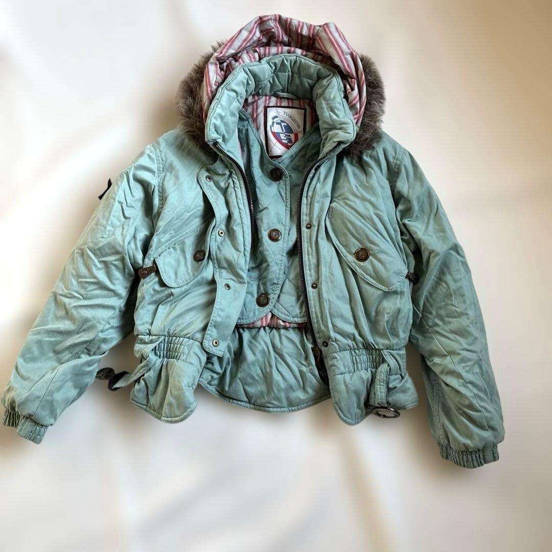 チョコミント色　スキー　スノボー　ウェア