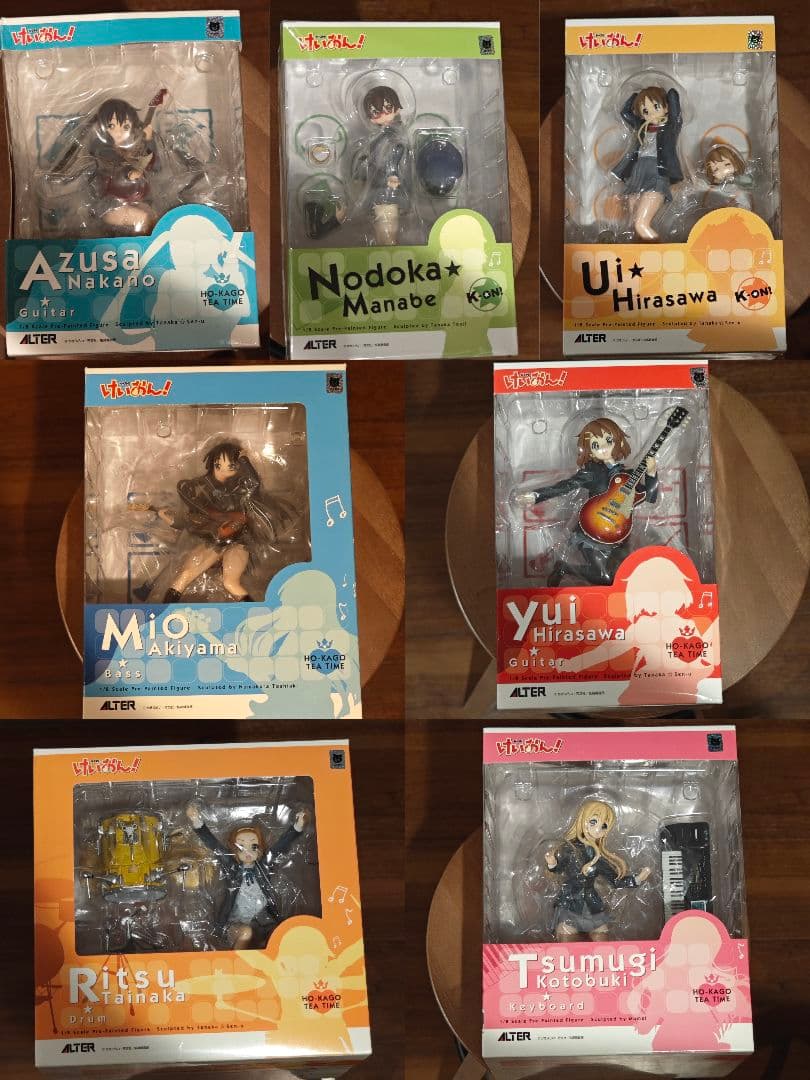 【中古品】ALTER アルター けいおん！ フィギュア 7体セット