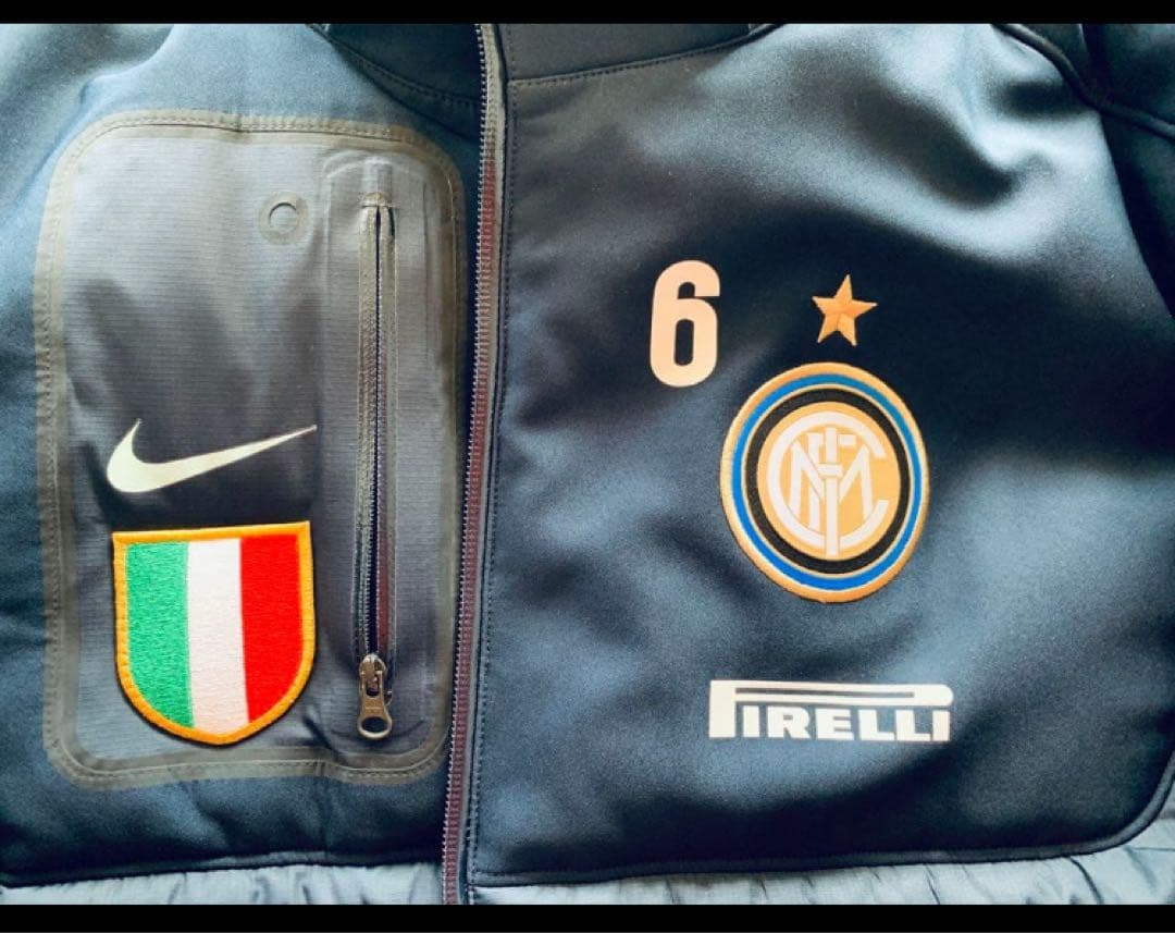 NIKE インテル ダウンジャケット 6番 黒　選手支給品