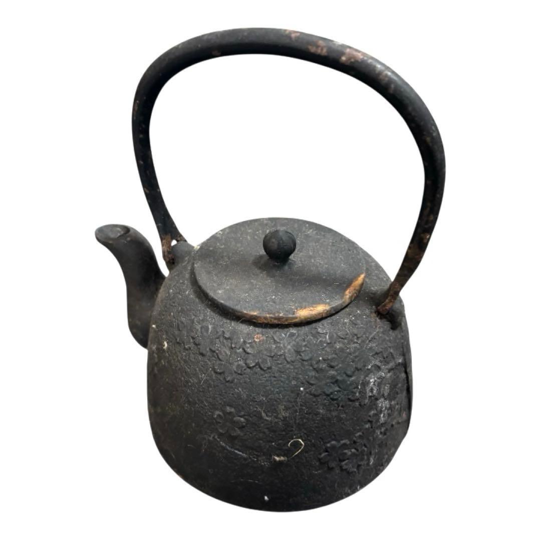 煎茶道具　南部鉄器　桜文　鉄瓶　2個セット