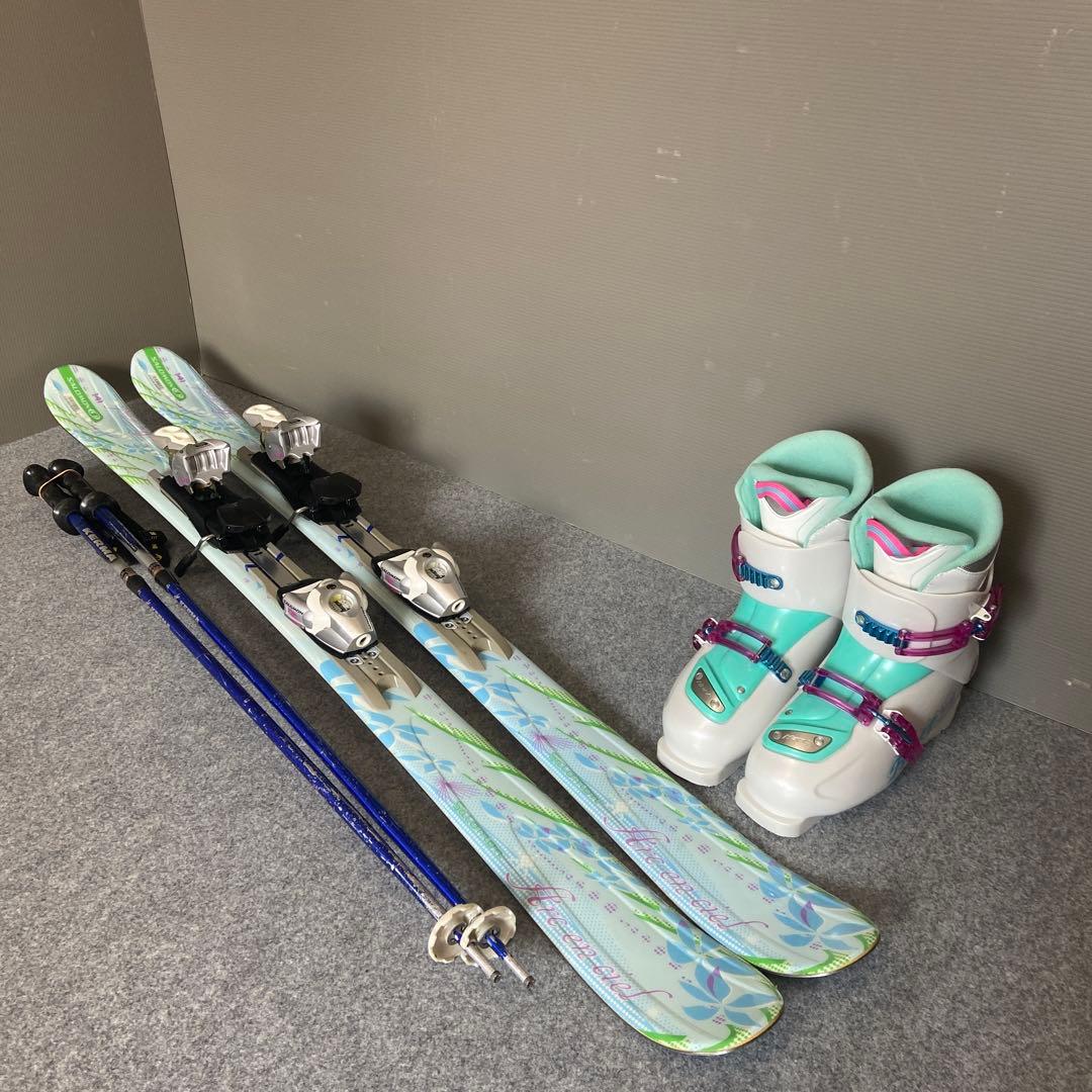 短い板お探しの方 メンテ済 大人スキーセット板サロモン141cmブーツ 25cm