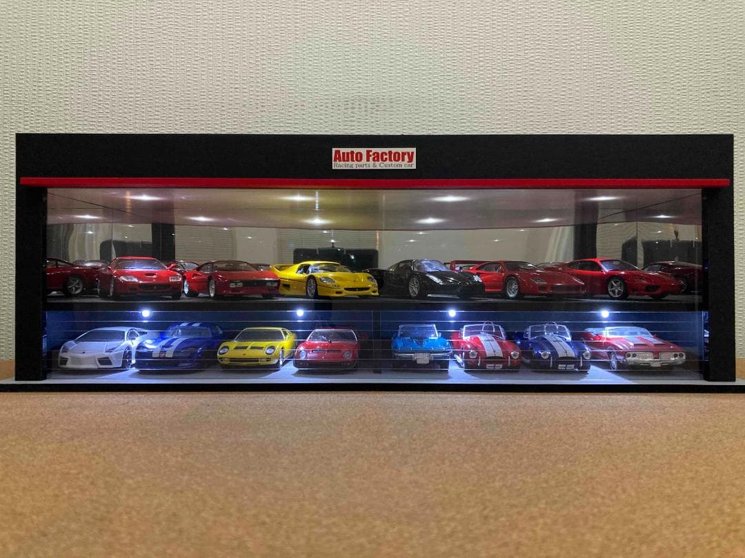 ミニカー専用ジオラマ：1/64＆1/43ショールーム＆ガレージⅠ（ワイドタイプ）