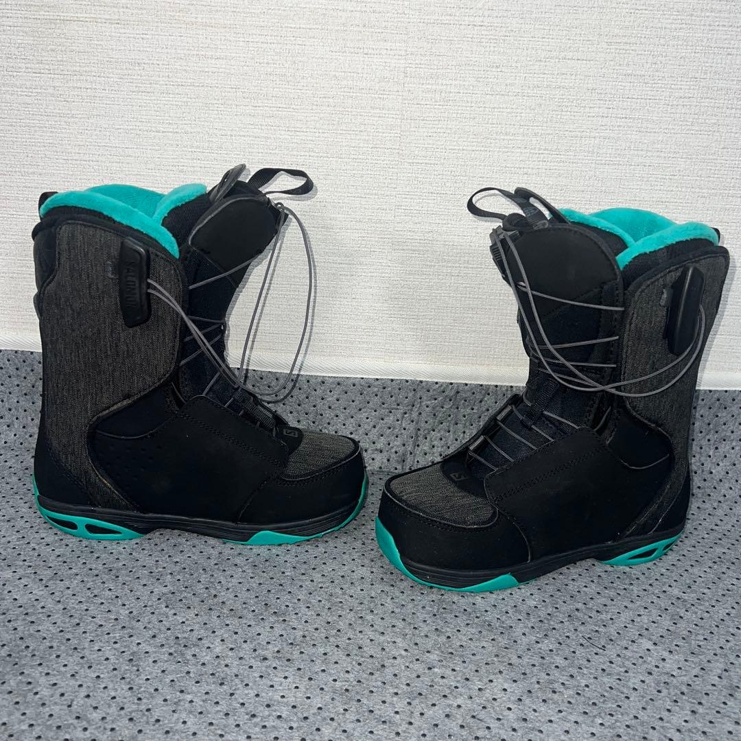 2回使用 レディース 23cm SALOMON IVY スノーボードレースブーツ