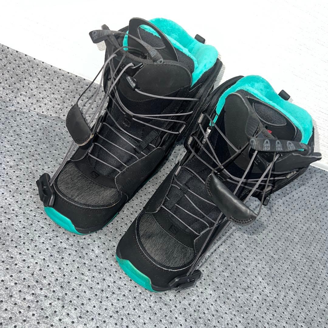 2回使用 レディース 23cm SALOMON IVY スノーボードレースブーツ