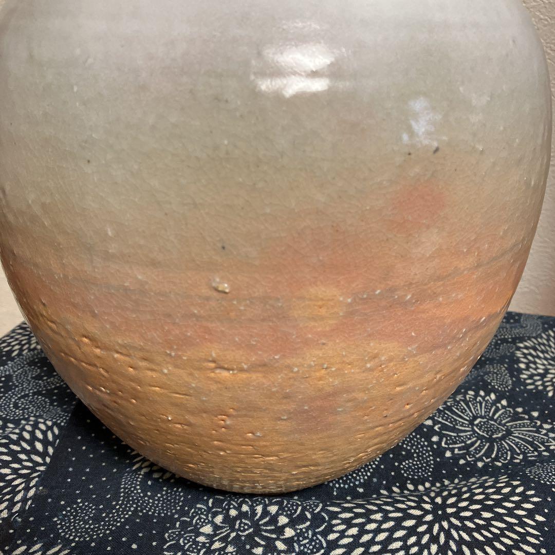 萩焼花瓶　古美術