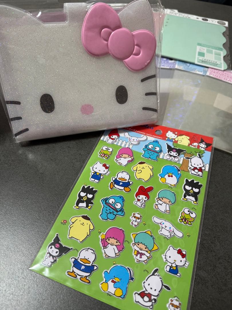 ハローキティ ポーチ シール セット