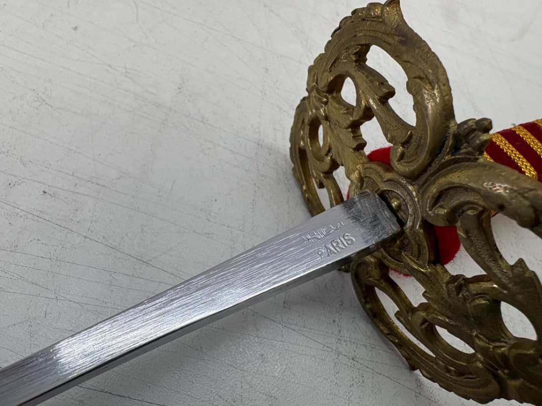 フランス製　レイピア風　飾り剣　西洋剣　アンティーク調　フェンジング　f938