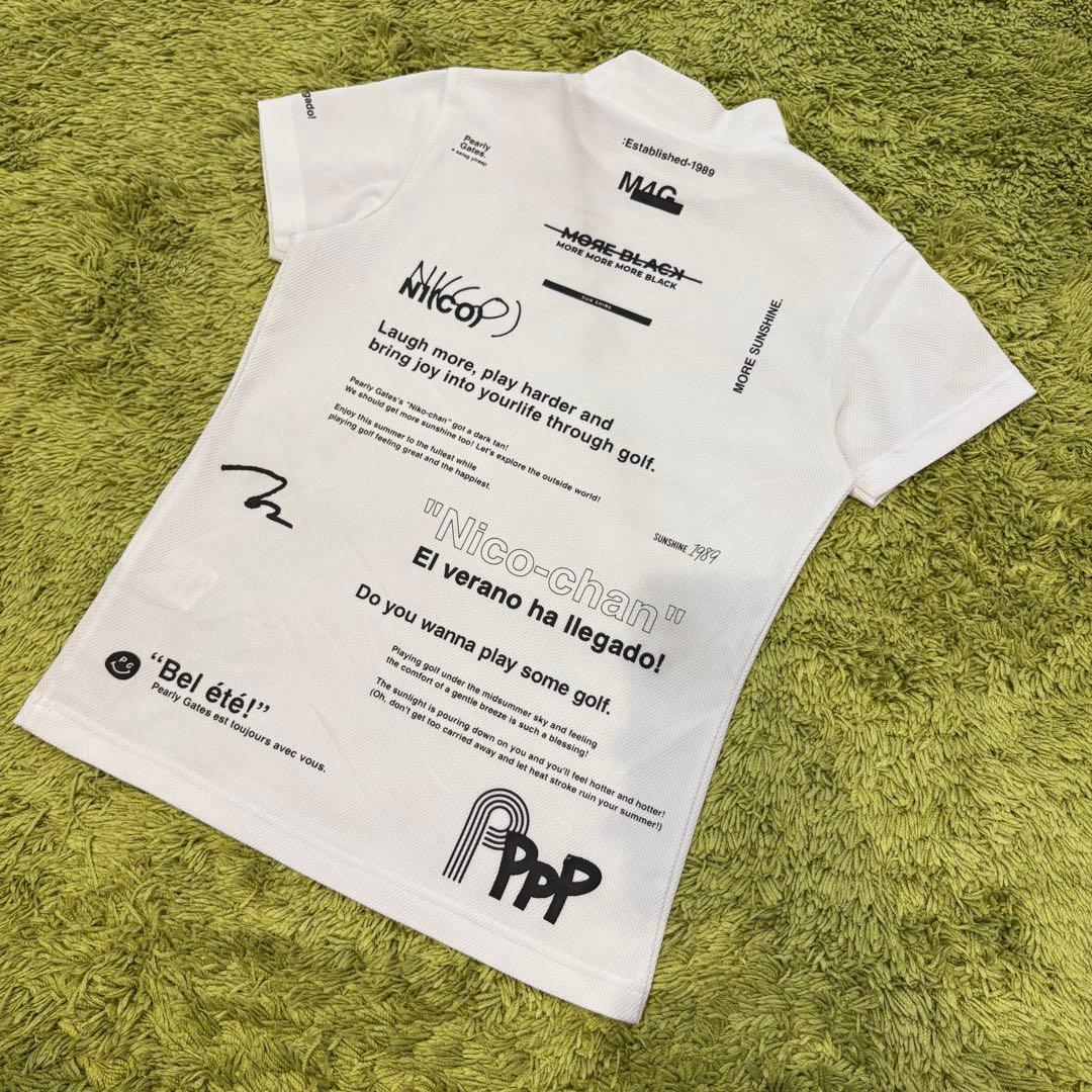 24年 パーリーゲイツ PEARLYGATES 半袖モックネック ベアカノコ 0