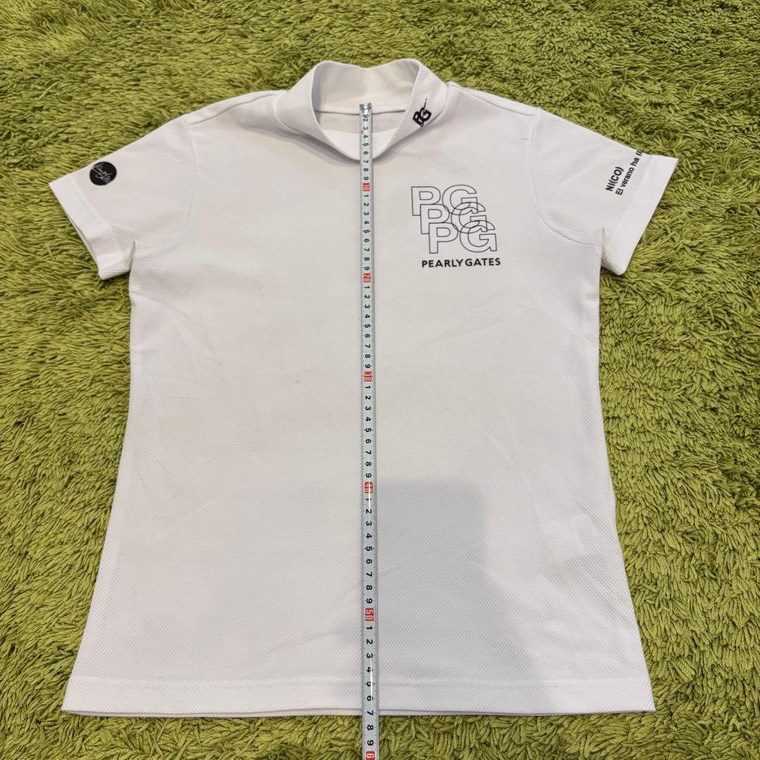 24年 パーリーゲイツ PEARLYGATES 半袖モックネック ベアカノコ 0