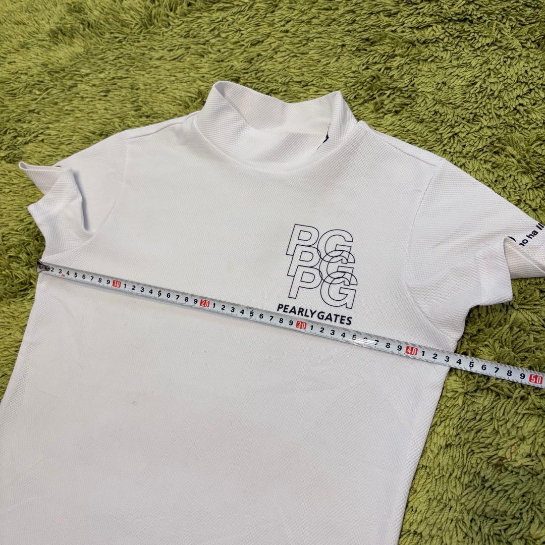 24年 パーリーゲイツ PEARLYGATES 半袖モックネック ベアカノコ 0