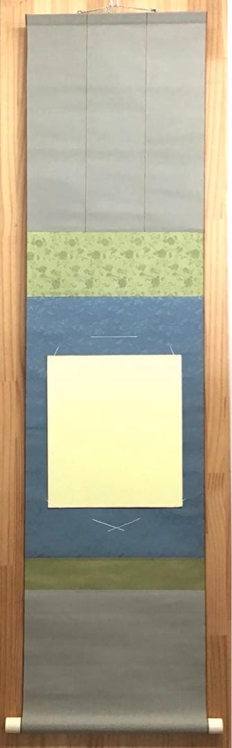 K茶道具　掛軸　御色紙掛軸(写真の色紙は付属していません)　紙箱　S988KJ