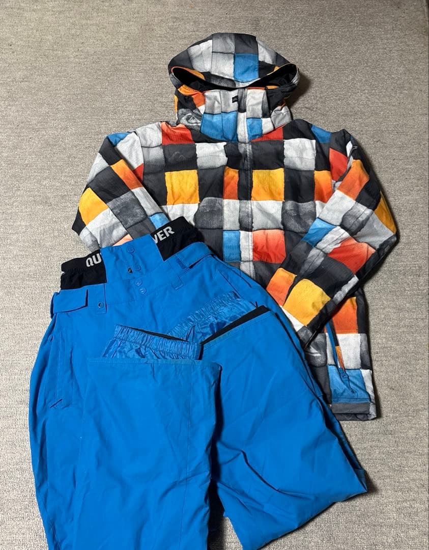 quiksilver クイックシルバー スノーボードウェア 上下セット Sサイズ