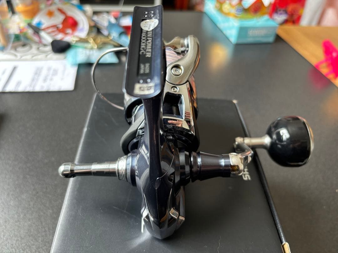 SHIMANO 21TWIN POWER SW 6000HG リールスタンド付