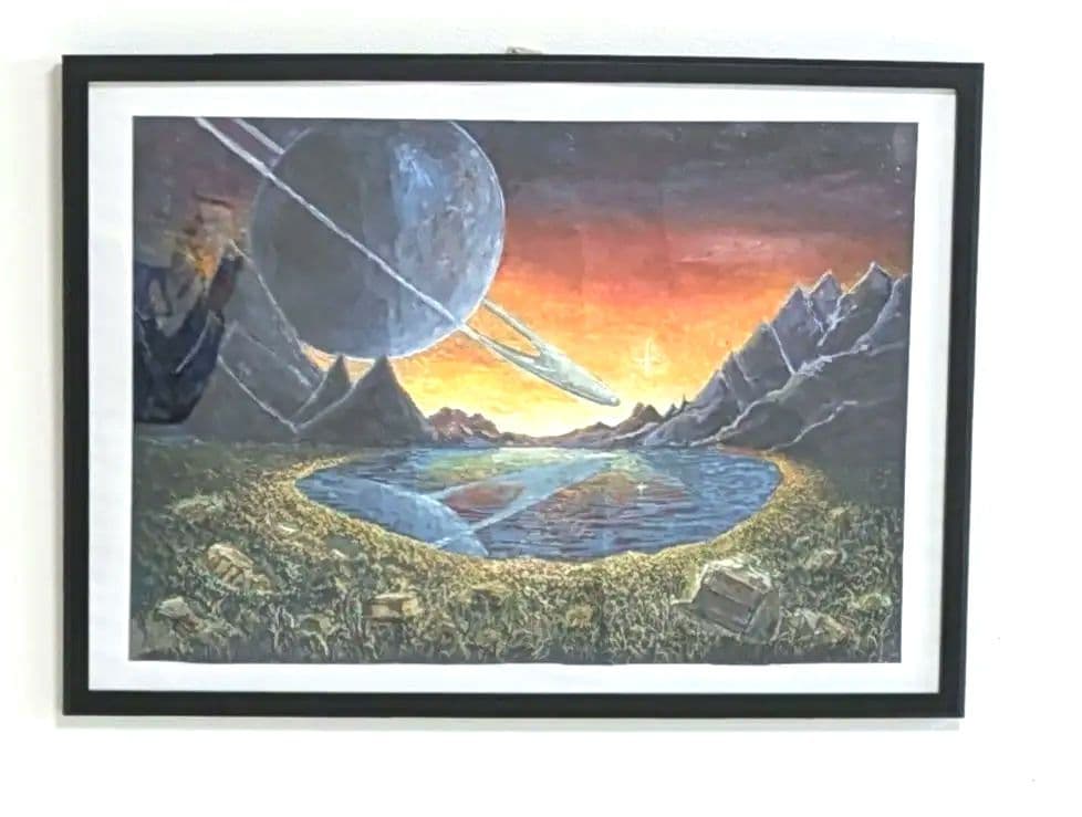 抽象画　絵画　作品名　再出発