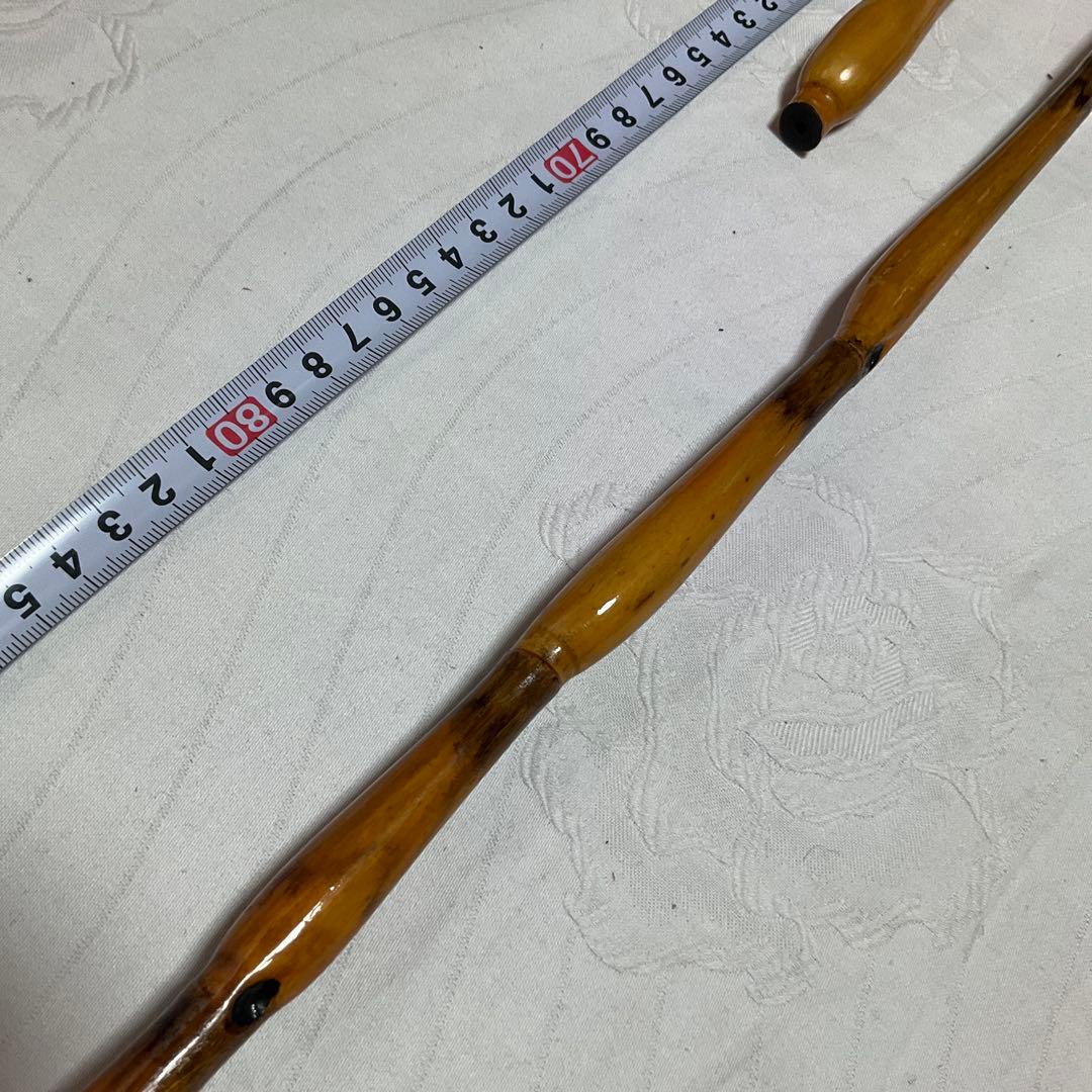 ヘラブナ、天然木万力、らっきょう竹竿掛け、らっきょう竹針外し【リメイク品】