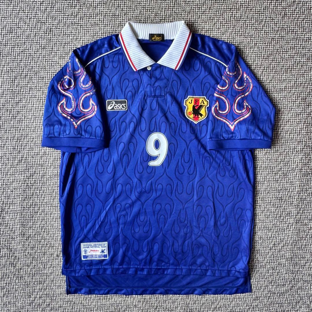 【９８W杯当時物モデル】中山雅史 ＃９ 日本代表 １９９８（H）アシックス