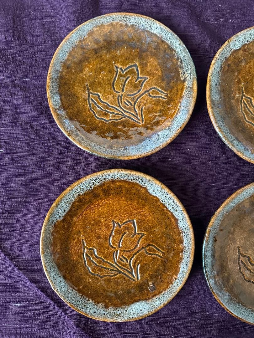 大樋長左衛門 大樋焼 皿 小皿 6枚 ①