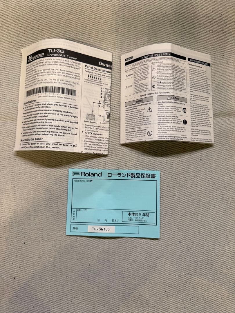 BOSS TU-3W WAZA CRAFT チューナー