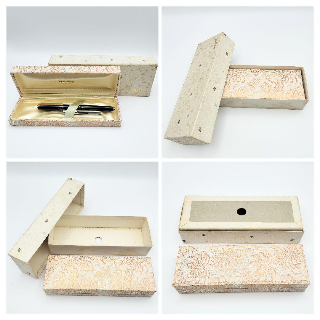 【S】PILOT 万年筆 ペン先 14K 平蒔絵 國光会 コンバーター 箱付