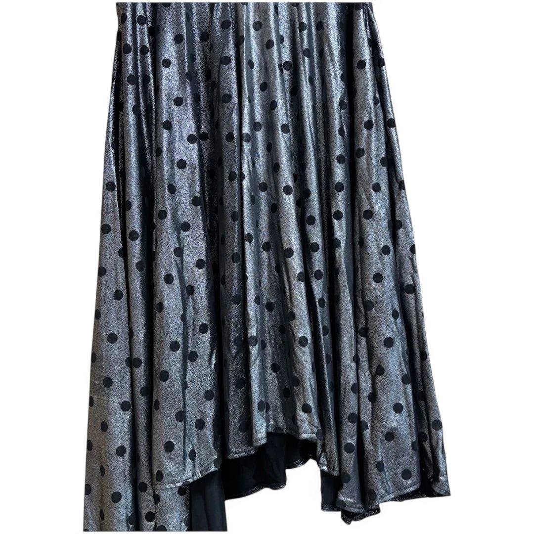 トライバルベリーダンス マーメイドスカート シルバー黒