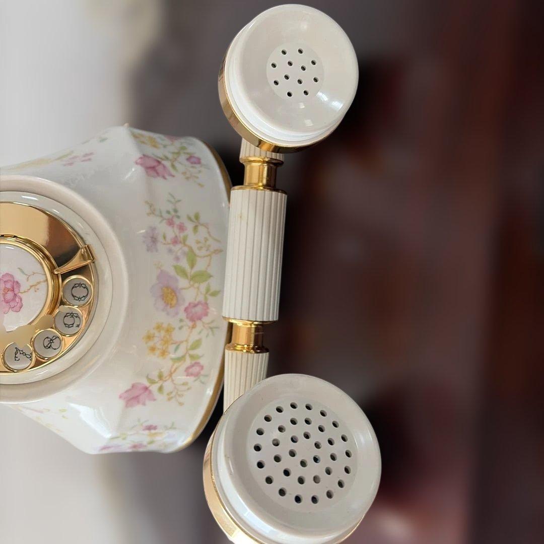 【昭和レトロ】美品　陶器製電話機