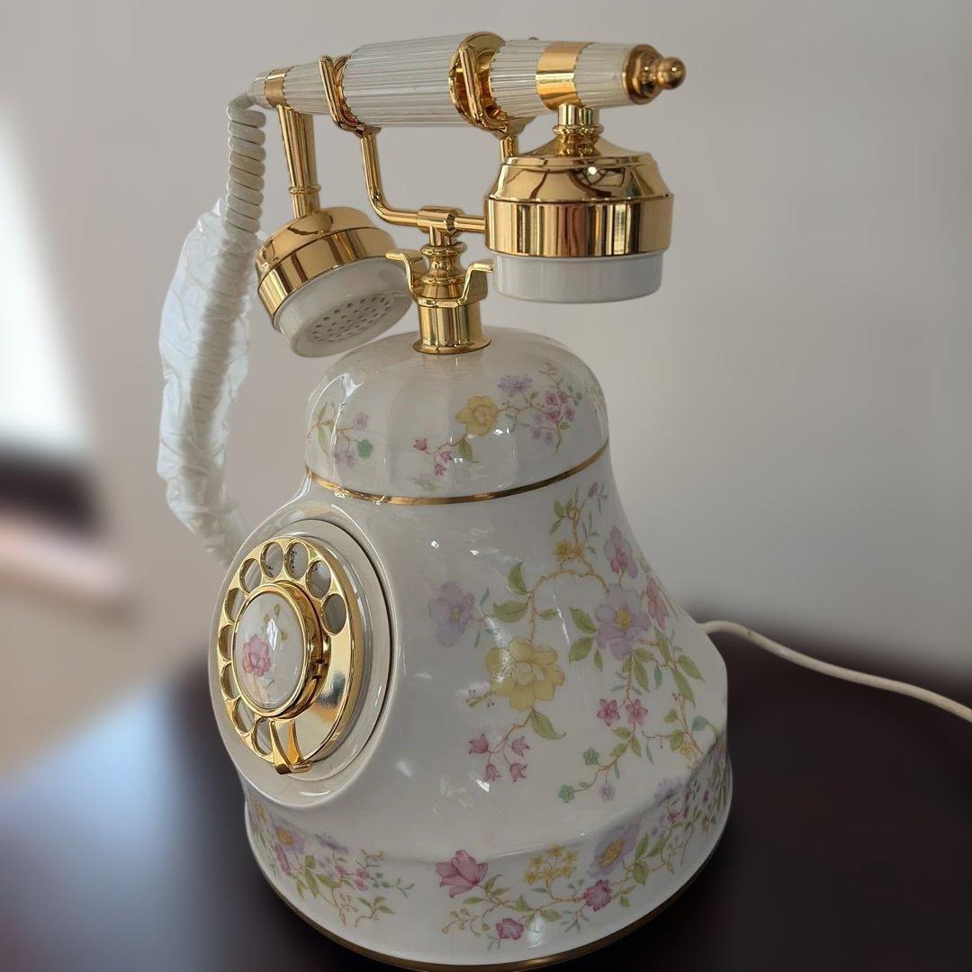 【昭和レトロ】美品　陶器製電話機