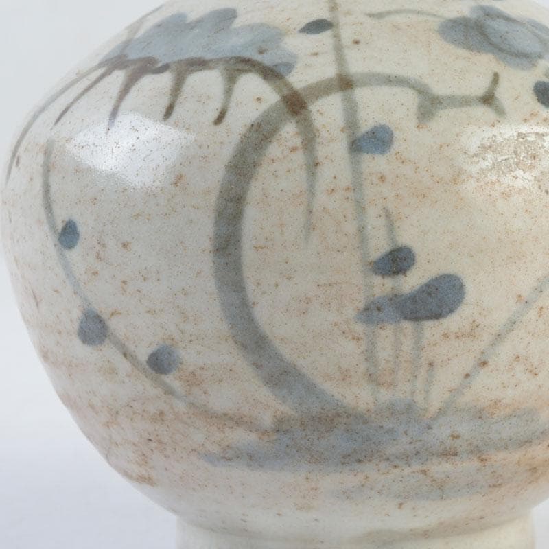 伊万里焼　古伊万里　染付　花文　油壷　小壷　V　9727