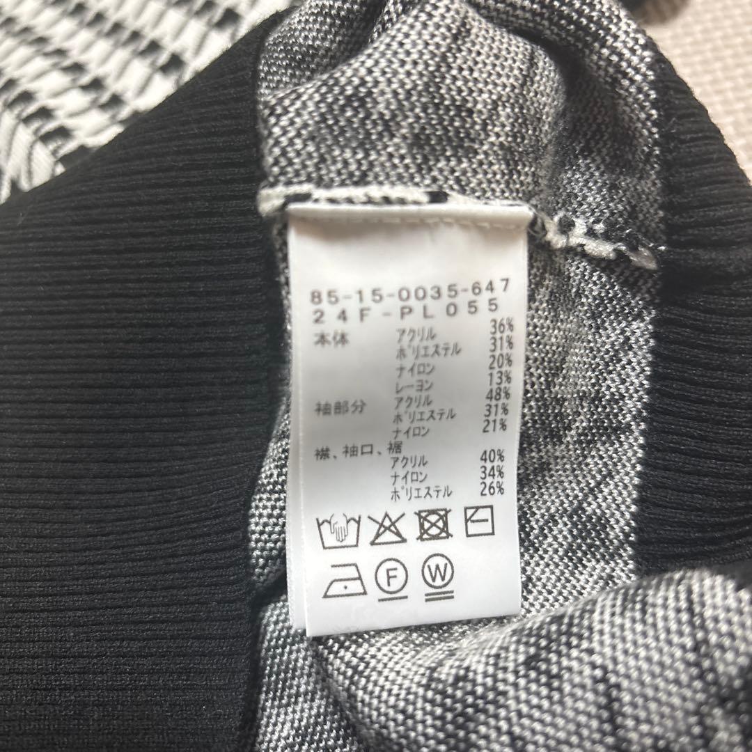 BEAMS GOLF ハウンドトゥース モックネックニット 千鳥格子 2024年