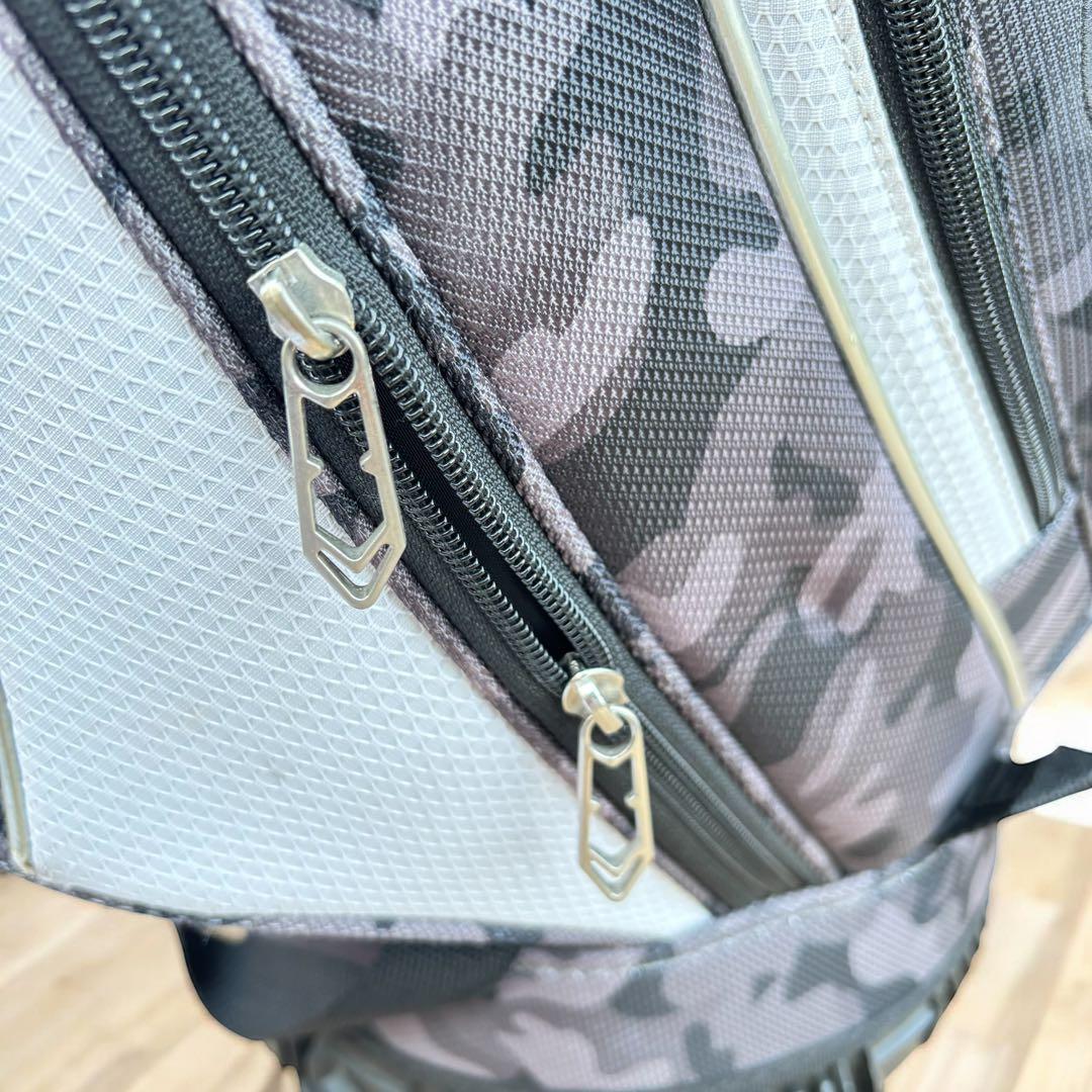 【希少・カモ柄】Callaway キャディバッグ 迷彩 5分割 自立型 グレー