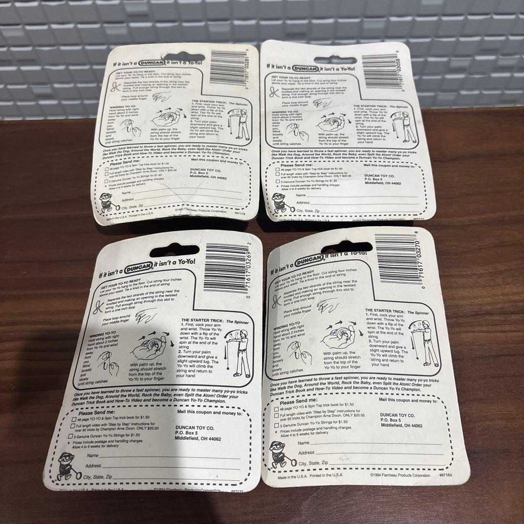 DUNCAN ダンカン YO-YO ヨーヨー 新品 未開封 4個セット