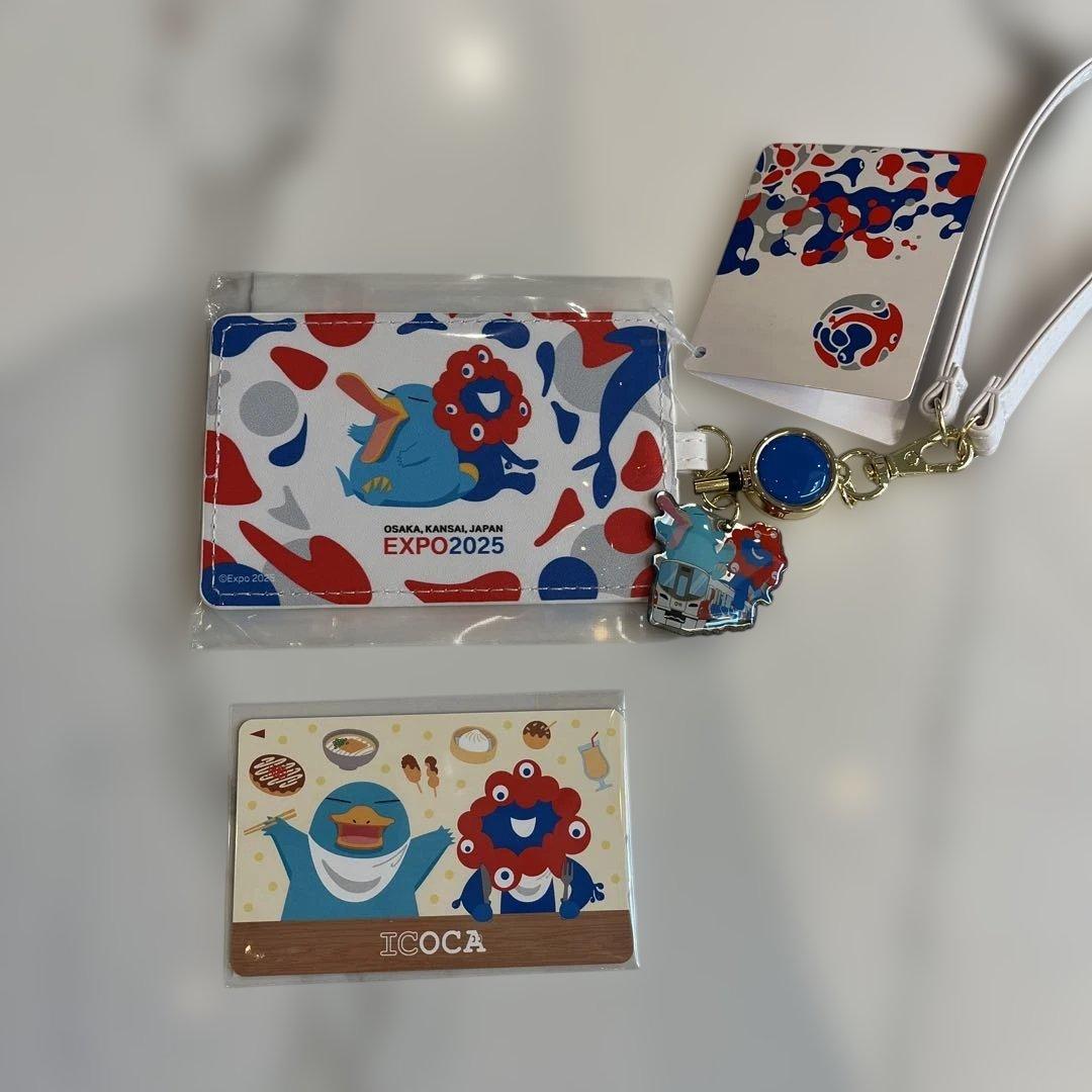 新品！大阪関西万博⭐︎ミャクミャクイコちゃんパスケース&ICOCAカードセット