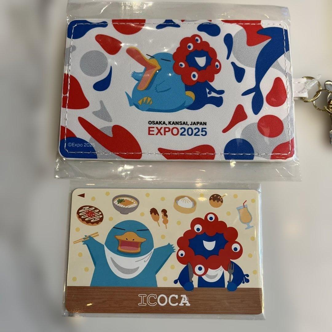 新品！大阪関西万博⭐︎ミャクミャクイコちゃんパスケース&ICOCAカードセット