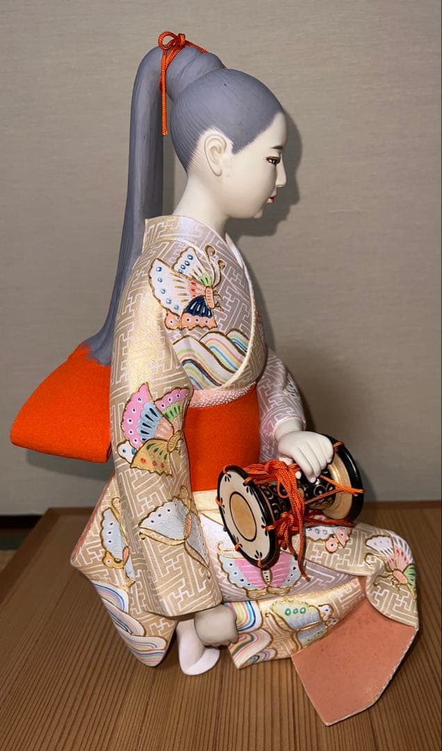 博多人形　西頭哲三郎作　\"静寂\" 高さ38cm