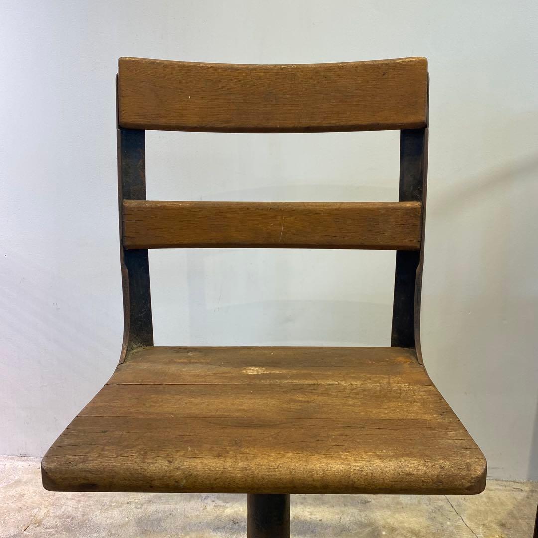 木×鉄椅子 アイアン×ウッドチェア ビンテージ