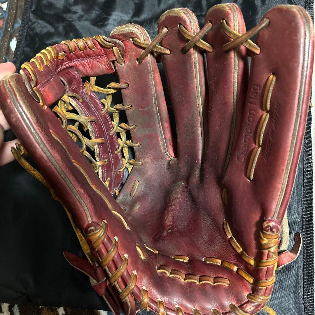 即戦力　asics 外野手用　硬式グローブ