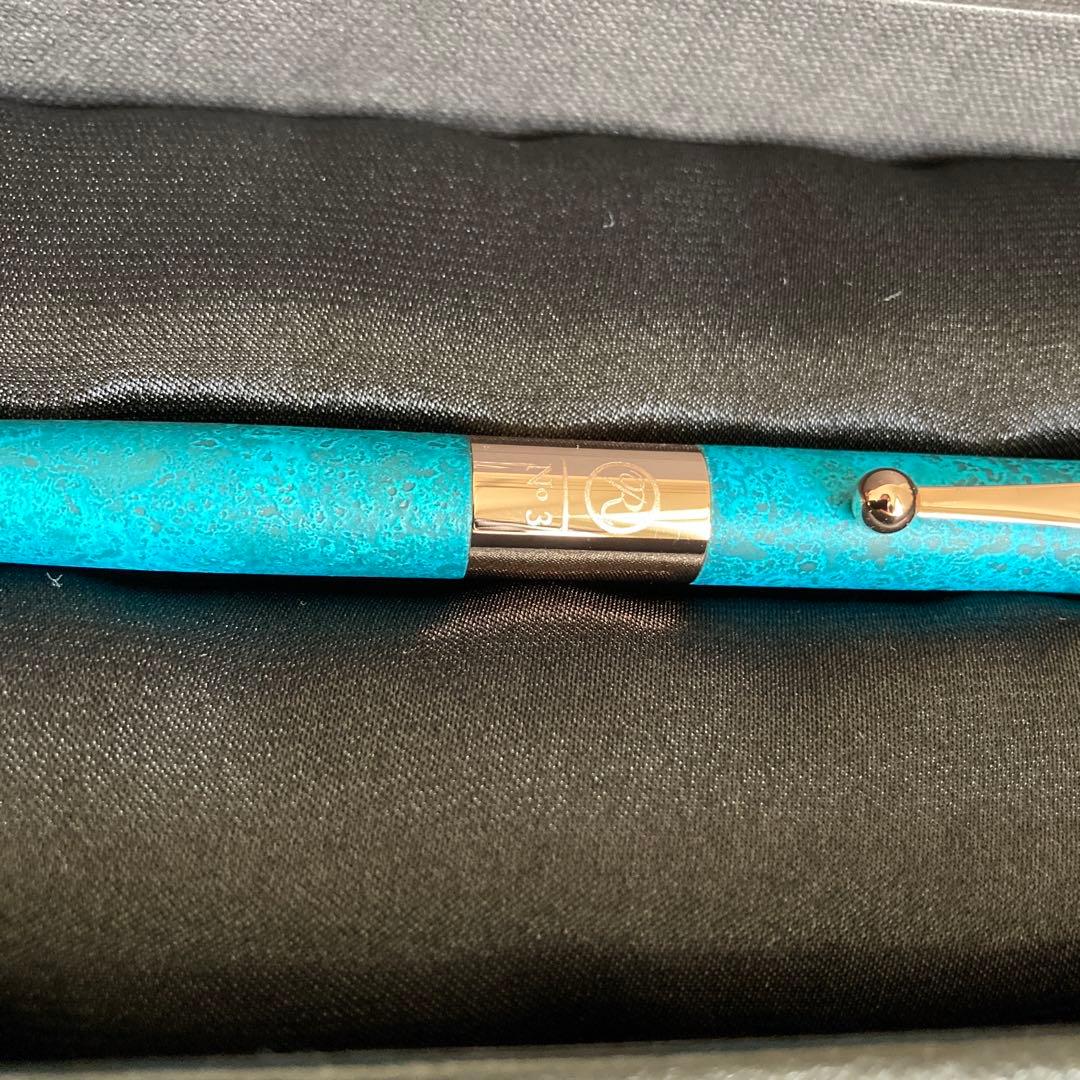 伊東屋 限定 ROMEO No.3 ボールペン 細軸 斑紋ガス青銅色