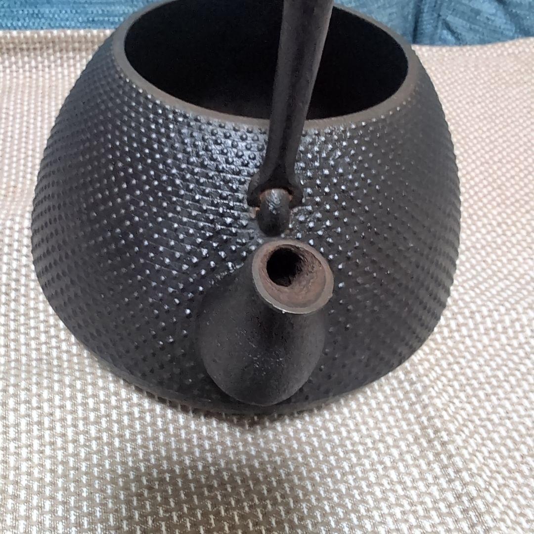 釜定　鉄瓶　秋の実/あられ　南部鉄器