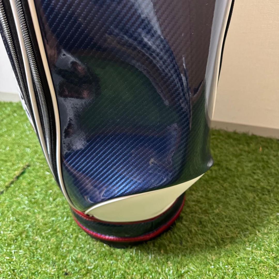 良品 Admiral アドミラル キャディバッグ 9型 トリコロール