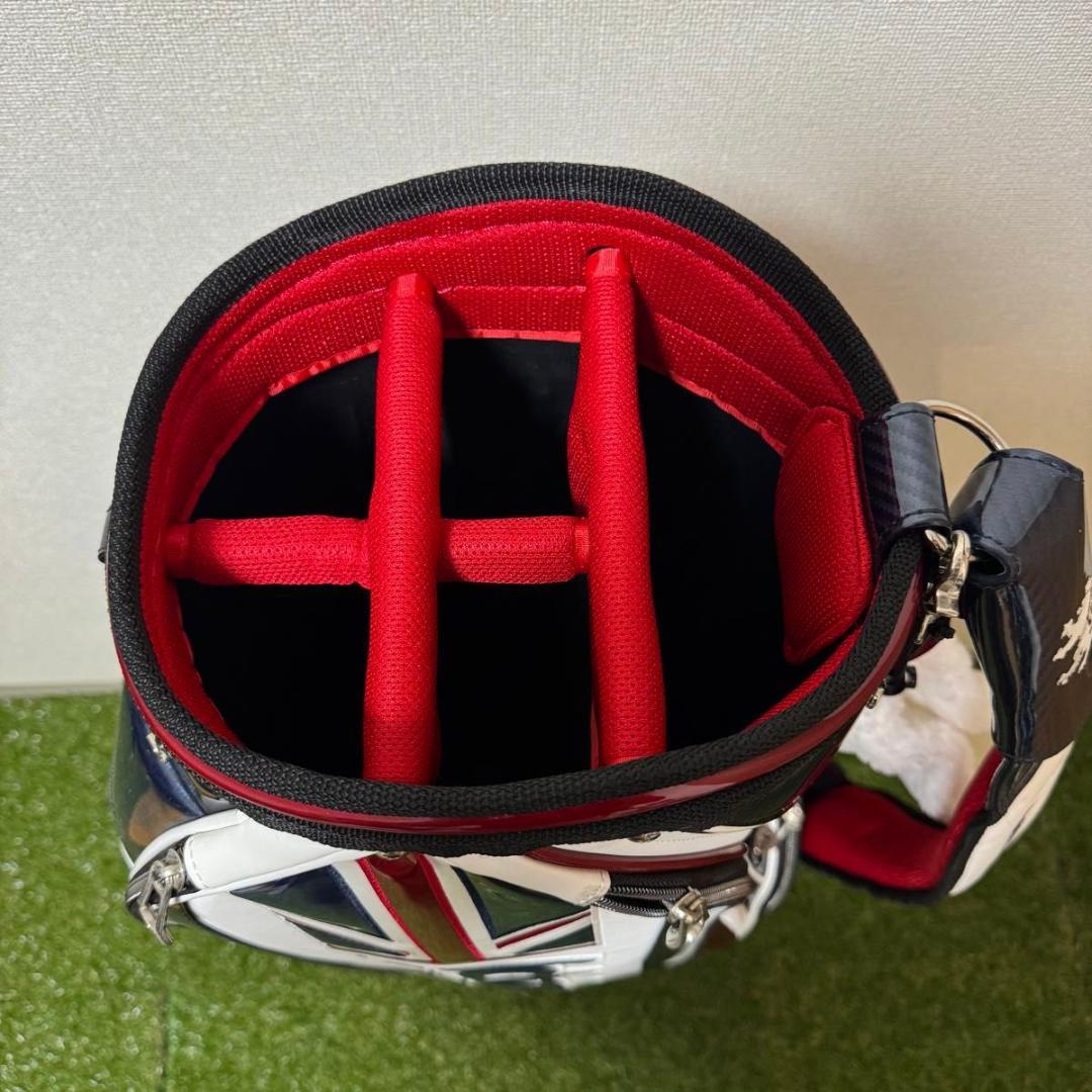 良品 Admiral アドミラル キャディバッグ 9型 トリコロール