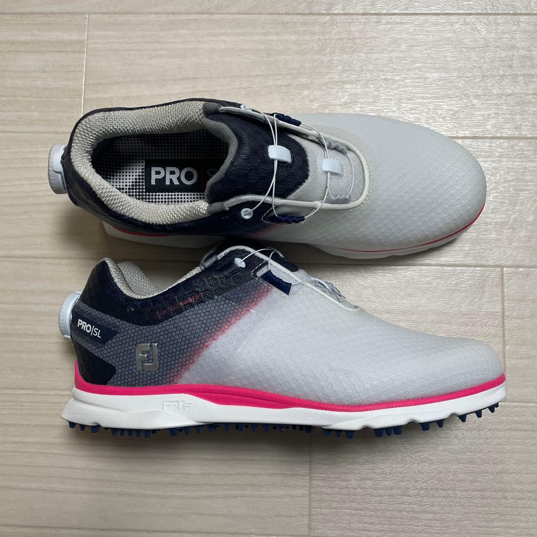 新品 フットジョイ PRO SL レディース ゴルフ シューズ 23.5cm
