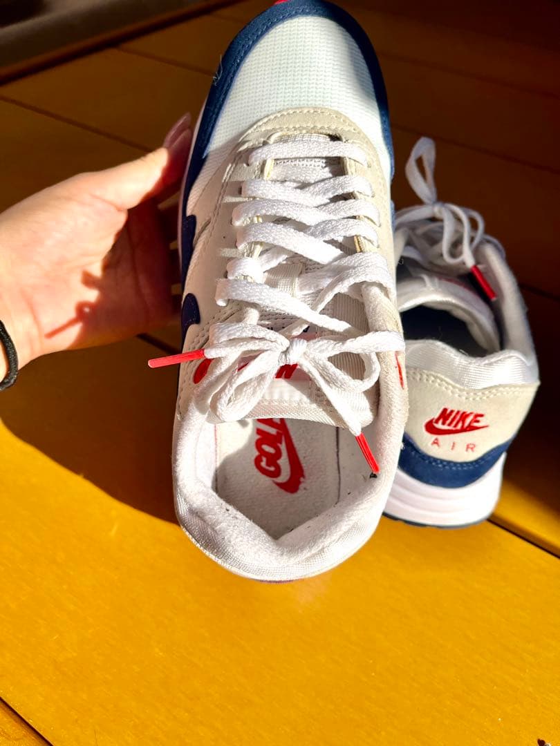 Nike Air Max 1 ホワイト/ネイビー/レッド　ゴルフ