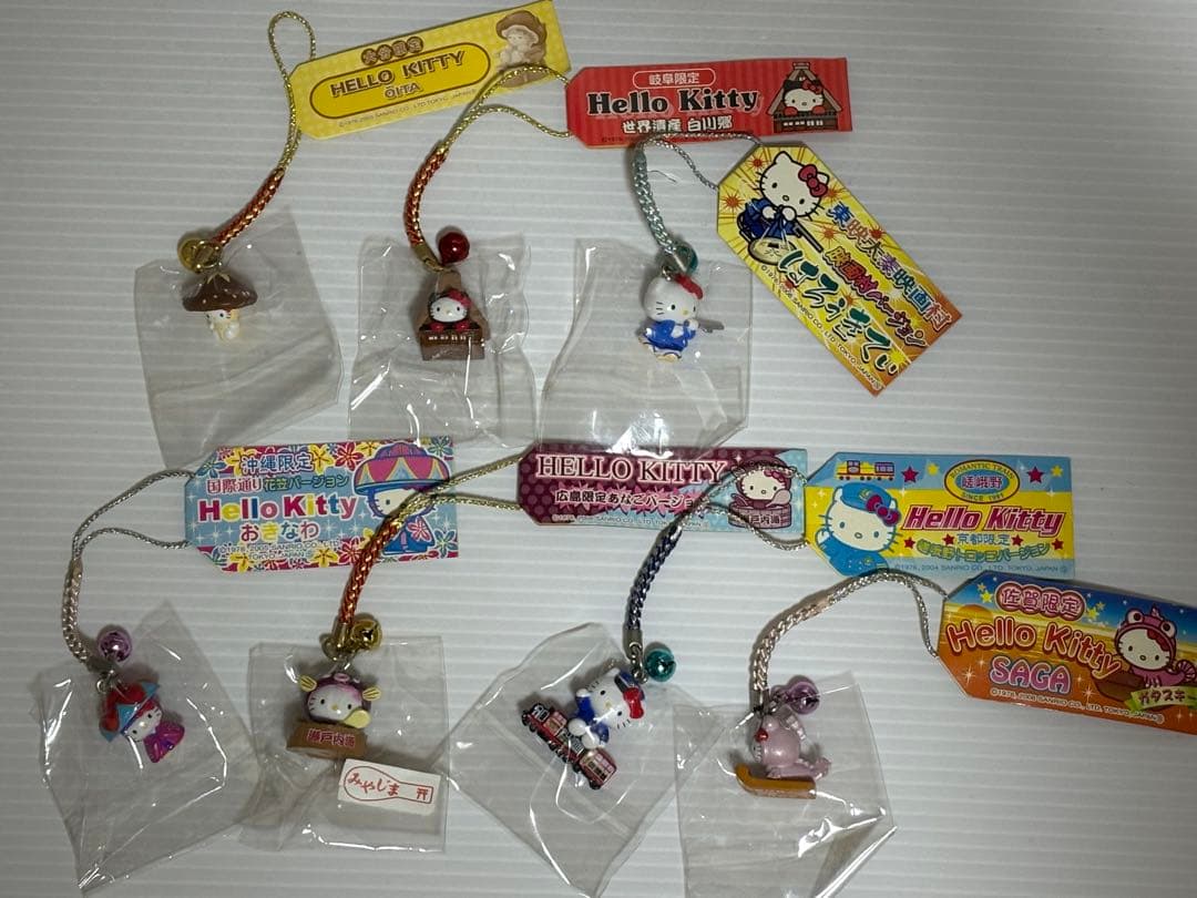 ハローキティ 根付け ストラップ 65種セット ご当地