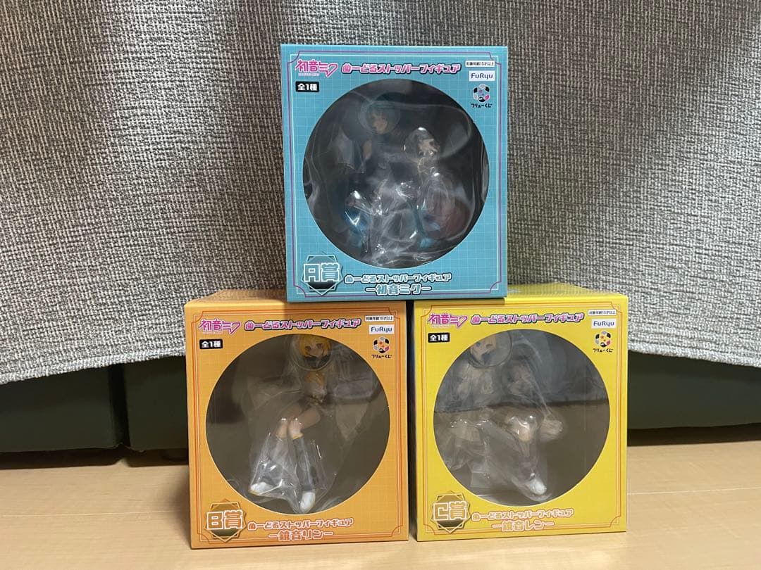 [3個セット]ぬーどるストッパーくじ A賞初音ミク B賞鏡音リン Ｃ賞鏡音レン