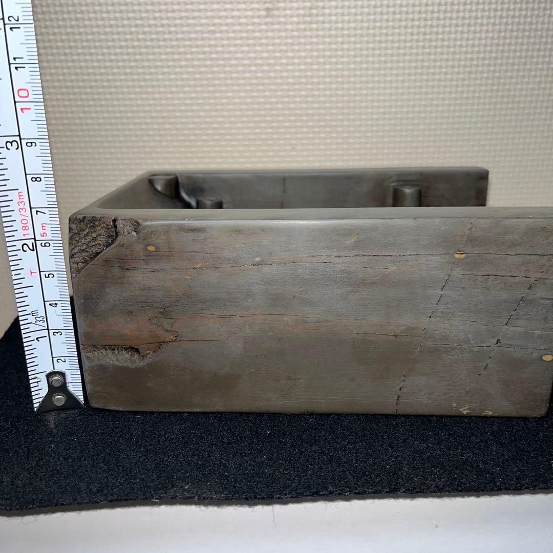 ⭕️中国端渓硯　太史研　綺麗な石紋と11眼柱 個性的　女性好み