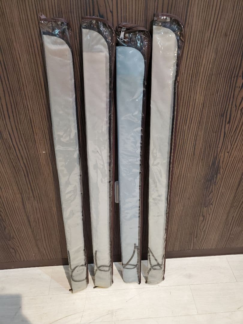 未使用　カーボン舟竿　秘伝　1-210　４本セット