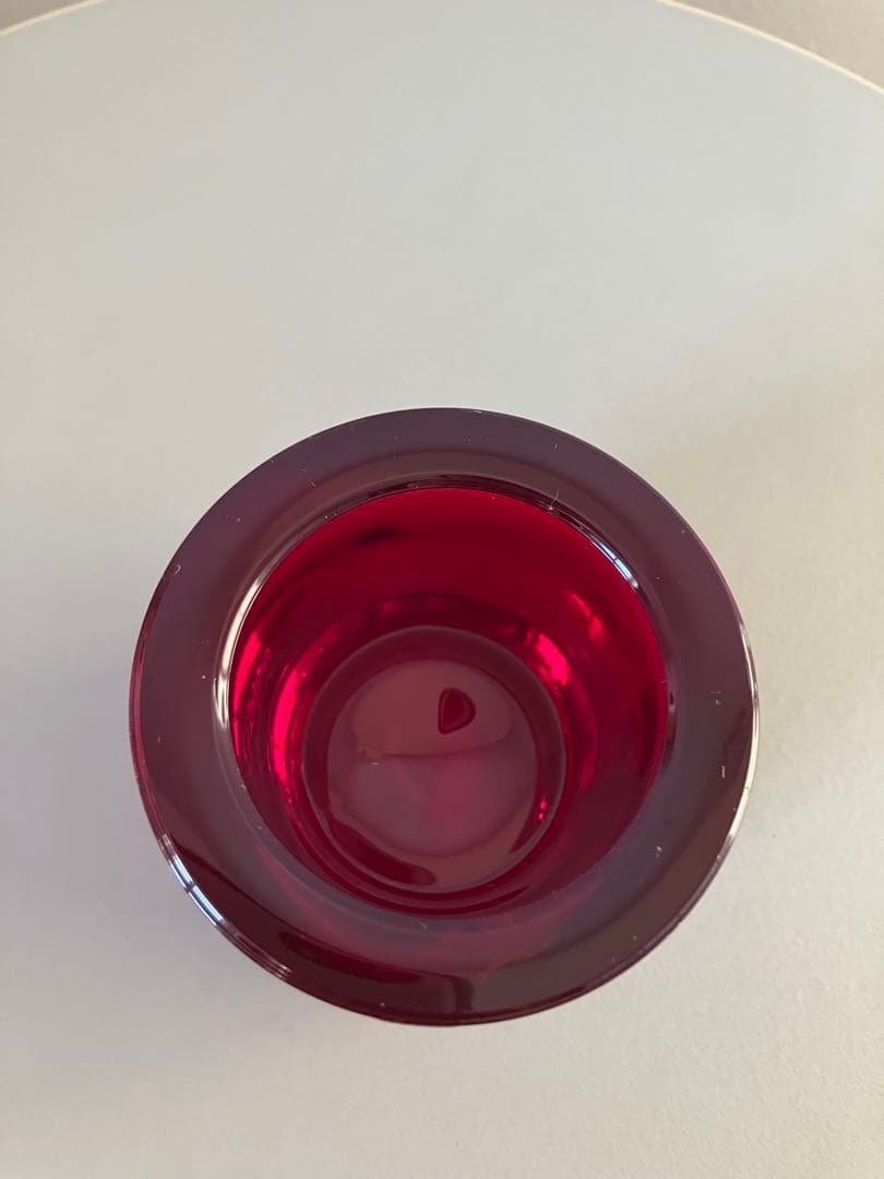 イッタラ　キビ　kivi キャンドルホルダー　レッド