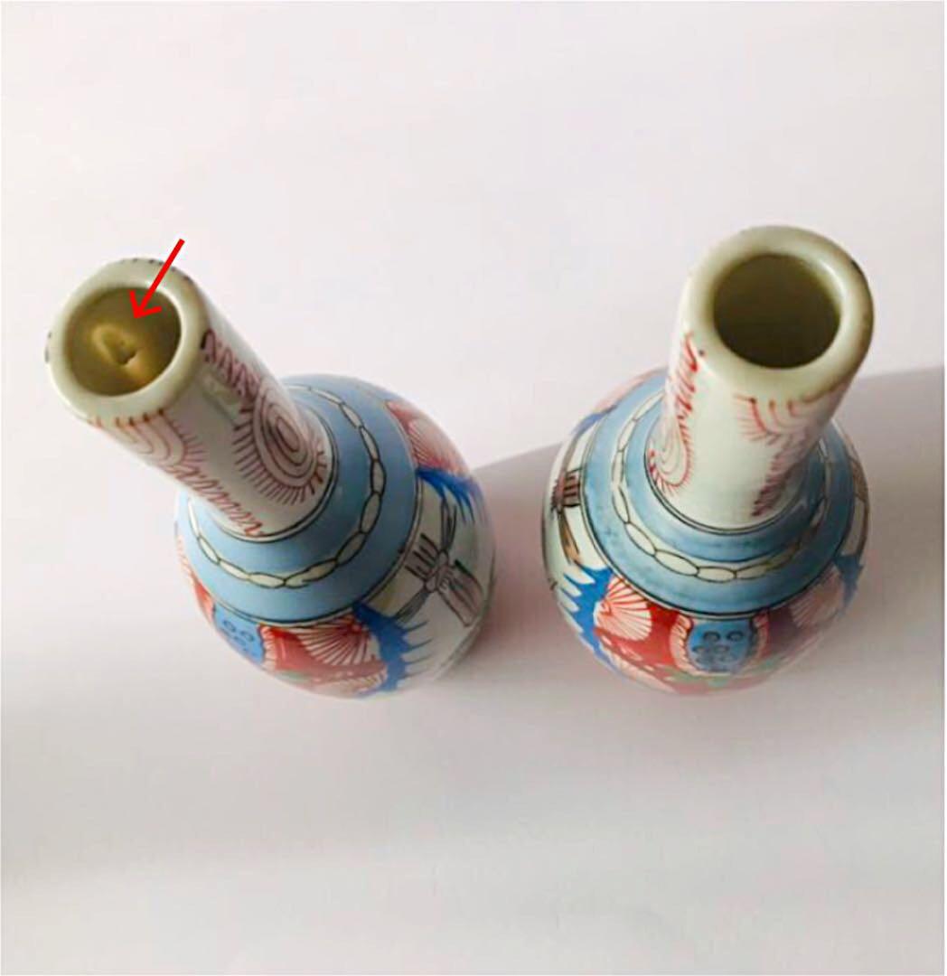 骨董　アンティーク　伊万里　鶴首　徳利　2本